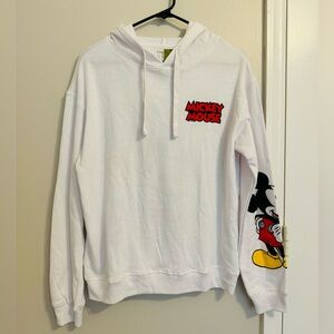 Disney Mickey Mouse and Friends White Hoodie M
